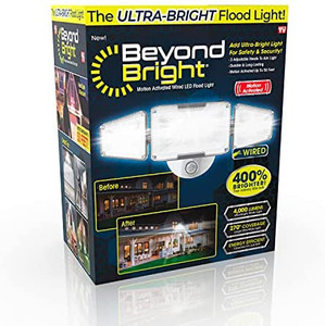 lot 51153 image: Beyond Bright Motion Activated Corded LED Flood Light