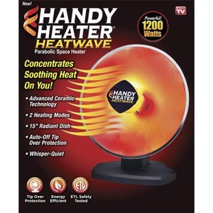 lot 51157 image: Handy Heater Heatwave Electric Ceramic Parabolic Space Heater