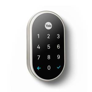 lot 51200 image: Nest x Yale - Smart Lock with Nest Connect - Satin Nickel