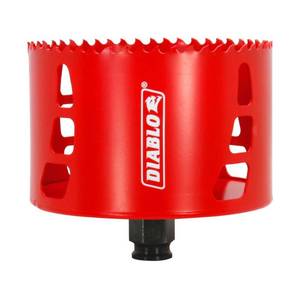 lot 51211 image: Diablo 4 in. Dia. x 2-38 in. L Bi-Metal Hole Saw 1 pc.