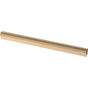 lot 51296 image: BOX of Franklin Brass Modern Arch Champagne Bronze Adjustable Drawer Pull