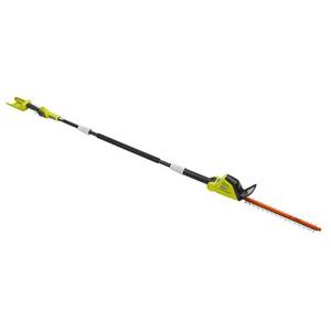 lot 51306 image: RYOBI 18 in. 40-Volt Lithium-Ion Cordless Pole Hedge Trimmer