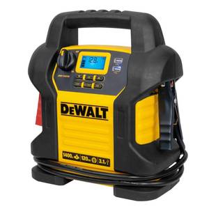 lot 51309 image: dewalt dxaej14 jump starter 1400 peak700 instant amps, 120 psi digital air compressor