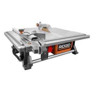 lot 51323 image: Ridgid 120-Volt 6.5 Amp Corded 7 Inch Self-Aligning Table Top Wet Tile Saw