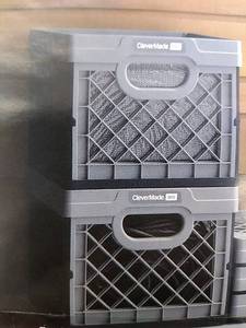 lot 51324 image: 2 - CleverMade eco collapsible milk crate, 25L