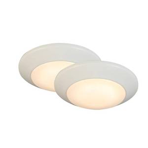 lot 51342 image: 2 - Commercial Electric 7 in. White LED Flush Mount