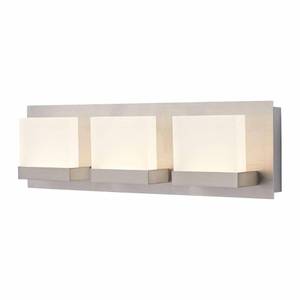 lot 51352 image: Home Decorators 28024-HBU Alberson Collection 3-Light LED Vanity Fixture