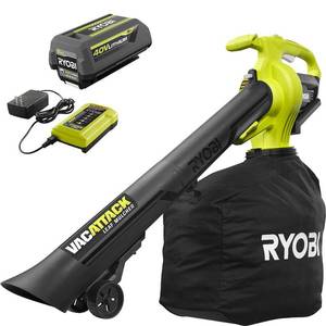 lot 51356 image: RYOBI 40V Vac Attack Cordless Leaf VacuumMulcher
