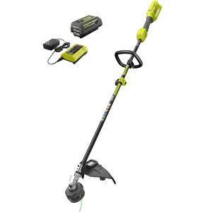 lot 51357 image: 40-Volt Lithium-Ion Cordless Attachment Capable String Trimmer with 4.0 Ah Battery and Charger Included