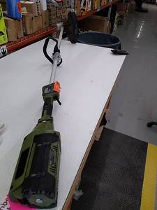 lot 51376 image: green machine 62 v cordless battery 16in string trimmer