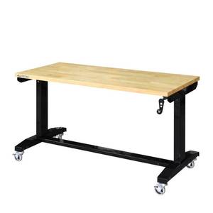 lot 51380 image: Husky 52 in. Adjustable Height Work Table