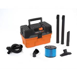 lot 51392 image: RIDGID 4.5 Gallon 5.0-Peak HP ProPack WetDry Shop Vacuum