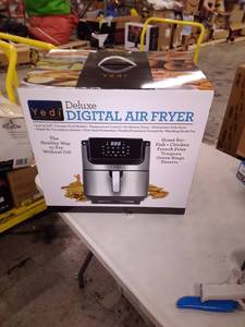 lot 11139 image: Yedi Evolution Air Fryer, 68 Quart, Stainless Steel, Ceramic Cooking Basket,