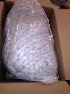 lot 11142 image: Knit Blanket Gray