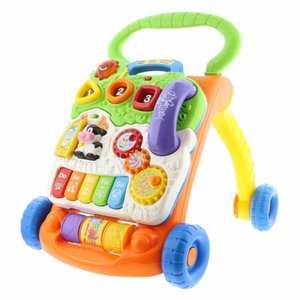lot 16380 image: Vtech Sit-To-Stand Learning Walker Push & Pull Toy 80-077001