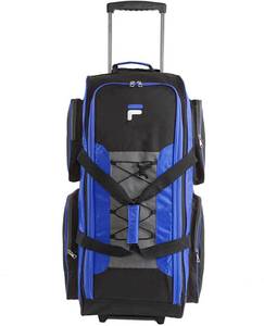 lot 19997 image: Fila FL-LUD-532-BL 32-inch Lightweight Rolling Duffel, Blue