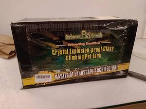 lot 43121 image: barbarous growth subverting tradition crystal explosion proof glass climbing pet tank