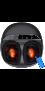 lot 43156 image: RENPHO Foot Massager Machine with Heat, Shiatsu Deep Kneading, Multi-Level Settings, Delivers Relief for Tired Muscles and Plantar Fasciitis, Fits Feet Up to Men Size 12