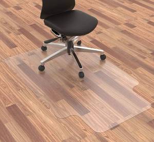 lot 43159 image: HOMEK Vinyl Chair Mat for Hard Floor, 48�x 30� Office Chair Mat, Heavy Duty Floor Mat for Office Chair