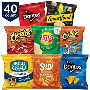 lot 43165 image: Frito-Lay Fun Times Mix Snacks Variety Pack, 40 Count