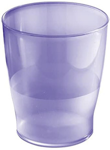 lot 43169 image: mDesign Plastic Slim Round Small 1-Gallon Trash Can, Wastebasket, Garbage Container Bin for Bathroom, Bedroom, Kitchen, Home Office, and Kids Room Waste Use - Violet Purple