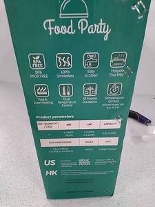 lot 46129 image: FOOD PARTY 2 N 1 ELECTRIC SMOKELESS GRILL & HOTPOT