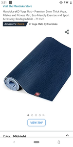 lot 46164 image: LARGE EKO YOGA MAT DARK BLUE