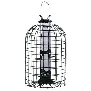 lot 48032 image: Audubon Wild Bird 125 lb PlasticWire Caged Tube Bird Feeder 4 ports