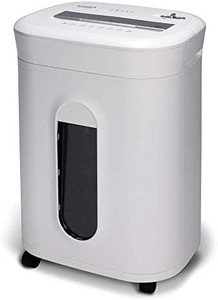 lot 48059 image: Aurora AU1060MA Professional Grade 10-Sheet High Security Micro-Cut Paper and Credit Card Shredder 60 MinutesSecurity Level P-5, White, AU1060MA 10-Sheet High Security Microcut Chipped Pieces