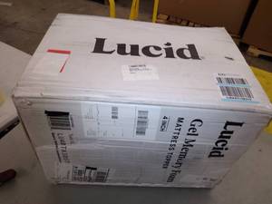 lot 48063 image: Lucid 4Inch Gel Memory From Mattress Topper Twin XL