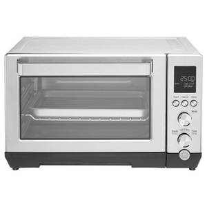 lot 50235 image: GE - Quartz 6-Slice Toaster Oven with Convection Bake - Stainless Steel