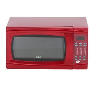 lot 50265 image: RCA 11 Cu Ft Microwave, Red Damage on The Side WORKS