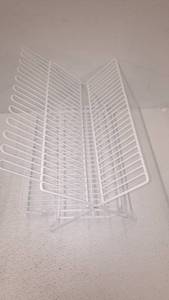 lot 99384 image: Ikea KVOT Stainless Steel Galvanized Dish Drainer, Silver 50% off