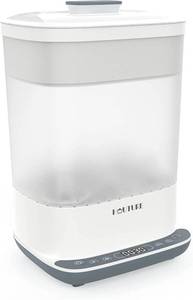 lot 99402 image: HAUTURE Baby Bottle Sterilizer and Dryer, 6-in-1 Electric Steam Sterilizer for Baby Bottles, Pacifier, Breast Pump- Touch Screen & Auto-Off Bottle Sanitizer, White