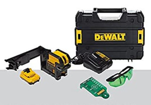 lot 51415 image: DEWALT 12V MAX Line Laser, 5 Spot  Cross Line, Green
