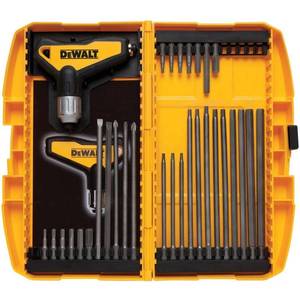 lot 51418 image: Dewalt Ratcheting T-Handle Hex Key Set, 31 Pc