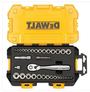 lot 51443 image: DEWALT 14 in. and 38 in. Drive Socket Set