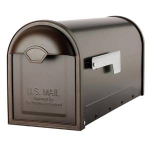 lot 51448 image: Architectural Mailboxes Winston Post Mount Mailbox