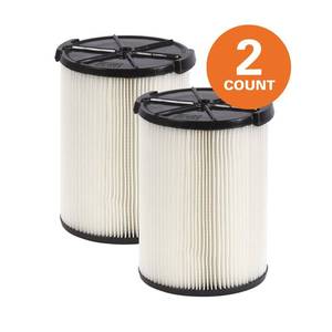 lot 51451 image: 1-Layer Standard Pleated Paper Filter for RIDGID WetDry