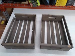 lot 51463 image: Crates & Pallet Half Crate Finished Gray