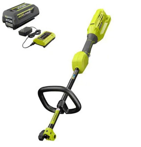lot 51521 image: Ryobi ONE 40V Expand-It Cordless Battery Attachment Capable Trimmer Power Head