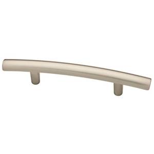 lot 51563 image: Liberty Hard Satin Nickel Arched Cabinet Pull,3 in.
