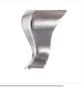 lot 51571 image: 4 -Richelieu Hardware 4 in. Brushed Aluminum Irregular Legs
