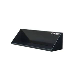 lot 51574 image: Husky Steel Garage Wall Shelf, Black
