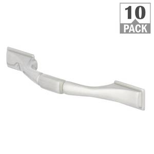 lot 51585 image: 2 boxes of 10- Everbilt Square Foot 3 in. Satin Nickel Classic Cabinet Pull