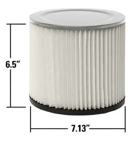 lot 51614 image: MULTI FIT Standard Replacement Cartridge Filter for Most Shop-Vac Branded WetDry Shop Vacuums