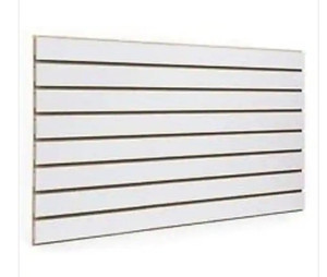 lot 51627 image: Only Hangers 24 in. H x 48 in. L White Slatwall Panels,Set of 2 Panels