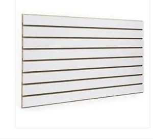 lot 51628 image: Only Hangers 24 in. H x 48 in. L White Slatwall Panels,Set of 2 Panels