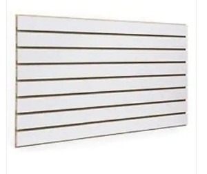lot 51629 image: Only Hangers 24 in. H x 48 in. L White Slatwall Panels,Set of 2 Panels