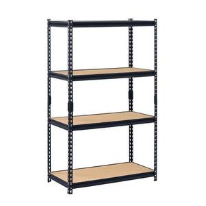 lot 51638 image: Muscle Rack 36W x 18D x 60H Four-Shelf Steel Shelving, Black
